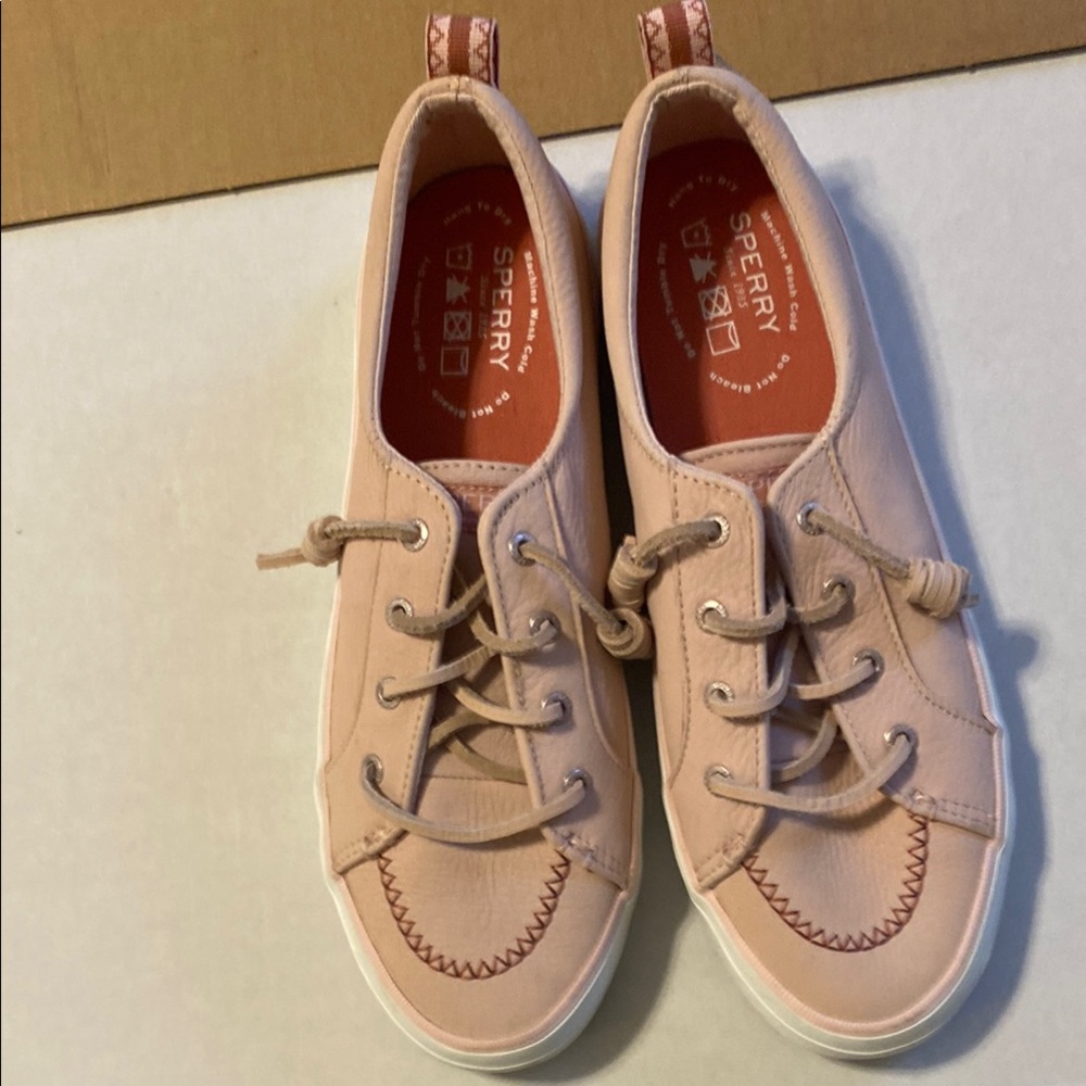 Sperry Pink Sneakers Comfortable Moccasin-Style